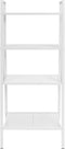 vidaXL - Ladder - boekenkast - 4 - schappen - metaal - wit
