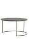 Light&living Salontafel S/2 Ø61x37+Ø76x41 cm TALCA donker bruin