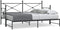 vidaXL - Slaapbank - met - onderschuifbed - zonder - matras - 90x190cm - staal - zwart