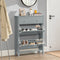 SoBuy FSR89-HG - Schoenenkast - 2 Kleppen 1 Lade - 80 x 25 x 108 cm - Grijs