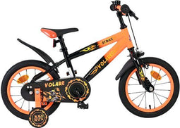 Volare Strike - Kinderfiets - 14 inch - Zwart Oranje