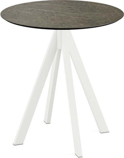 Infinity Terrastafel Wit Frame + Midnight Marble HPL 70 cm - Essentials 120021670