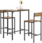 SoBuy OGT03-XL Bartafel - 3-delige set met 2 krukken - Houten composiet - Naturel
