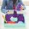 Kinetic Sand - Zandbak-set met 454 g paars origineel kinetisch zand opbergzandbak 4 vormen en gereedschap - Sensorisch speelgoed