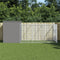 vidaXL - Hondenhok - met - ren - 214x457x181 - cm - staal - lichtgrijs