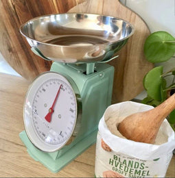 Plint Retro Keukenweegschaal Leaf Groen Mint Retro-Look Vintage