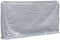vidaXL - Haardhoutrek - met - regenhoes - 250x25x150 - cm - gegalvaniseerd - staal