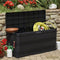 vidaXL - Tuinbox - 117x45x56 - cm - zwart
