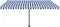 vidaXL - Luifel - handmatig - uittrekbaar - met - LED - 400x300 - cm - blauw - en - wit