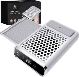 Beeperfect® Nail Dust Collector - Nagelstofafzuiger - Draadloos en Oplaadbaar - Zilver Zwart