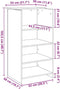 vidaXL - Receptiebalie - 55x50x103,5 - cm - bewerkt - hout - wit