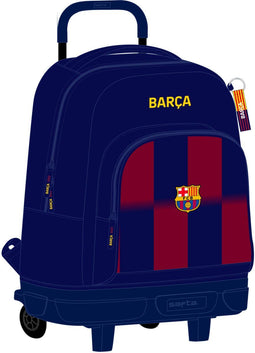 F.C. Barcelona - Schoolrugzak - Ergonomische bekleding - Blauw Kastanjebruin 33 x 45 x 22 cm