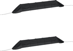 vidaXL - Kweektunnels - 2 - st - staal - en - polyetheen - zwart