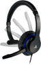 Bigben Interactive PS4OFCOMMUNICATOR - Mono Chat Headset - 270° Draaibare Microfoon - Blauw Zwart