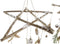Kerstversiering DKD Home Decor Hout (2 Stuks) (41 x 41 x 40 cm)