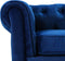 CHESTERFIELD - Chesterfield fauteuil - Blauw - Fluweel