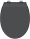 vidaXL - Snelle - Afneembare - Toiletbril - met - Softclose - Duroplast - Antra