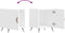 vidaXL - Nachtkastjes - 2 - st - 40x40x50 - cm - bewerkt - hout - wit
