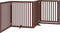 vidaXL - Hondenhek - inklapbaar - 4 - panelen - 320 - cm - populierenhout - bruin