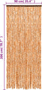 vidaXL - Vliegengordijn - 90x200 - cm - chenille - okerkleurig - en - wit
