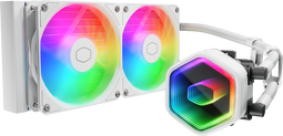 Cooler Master MasterLiquid 240 Core II - All-in-One Waterkoeling - 240mm radiator met ARGB - Wit