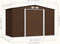 vidaXL - Tuinberging - 204x132x186 - cm - staal - antraciet