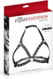 Fetish Tentation - Bondageset - Sexy Aanpasbaar Borstharnas - 66 a 85cm buste - 35cm hoog - Kunstleer - Metalen Sluitingen