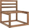 vidaXL - Tuinmiddenbank - pallet - bruin - geïmpregneerd - grenenhout