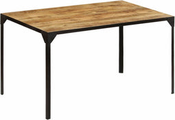 vidaXL - Eettafel - 140x80x76 - cm - massief - mangohout