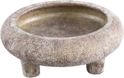 PTMD Tarris Ronde Bloempot - H7,5 x Ø17 cm - Cement - Grijs