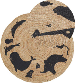 EARTH - Vloerkleed - Beige - 120 cm - Jute