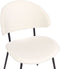 KIANA - Eetkamerstoel set van 2 - Crème - Polyester