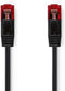 Nedis CAT6-kabel - RJ45 Male - RJ45 Male - U/UTP - 0.50 m - Snagless - Plat - PVC - Zwart - Polybag