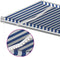 vidaXL - Luifel - automatisch - met - LED - en - windsensor - 5x3 - m - blauw - en - wit