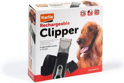 Karlie - oplaadbare tondeuse voor huisdieren - 5 snijlengtes van 0,8-2 mm met oplaadstation (4 stuks)