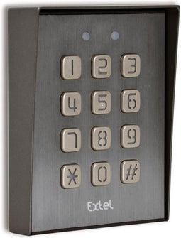 EXTEL KLAVY - Bedraad codeertoetsenbord - Verlichte toetsen met beschermvizier - Roestvrijstaal