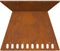 vidaXL - Vuurkorf - 60x60x50 - cm - Weervast - Staal