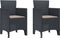 vidaXL - tuinstoelen - met - kussens - 2 - stuks - Anthraciet - Poly - Rattan