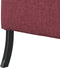 vidaXL - Hoge - Rug - Bank - Bordeauxrood - 109x56x121 - cm - Stof