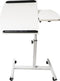 Laptoptafel - ergonomische notebook ipad bijzettafel bedtafel verrijdbaar werkblad kantelbaar in hoogte verstelbaar 65 cm tot 95 cm