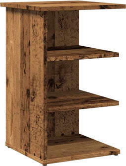 vidaXL - Dressoir - 35x35x55 cm - bewerkt hout - oud houtkleurig