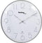 Techno Line WT 8235 chrom-optik Wandklok Zendergestuurd 350 mm x 25 mm Chroom