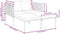 vidaXL - Ligbed - met - Kussens - voor - 2 - Personen - - - Antraciet - - - 115x153x69,5 - cm - - - Staal