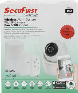 SecuFirst ALM314S Draadloze IP camera met alarm sensoren voor binnen - Pan/Tilt draai- kantelbaar - 10M nachtzicht - FHD 1080P