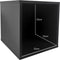 LP vinyl opbergkast kubus - platenkast - lp vinyl platen opbergrek - zwart
