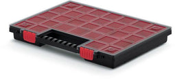 Kistenberg Sorteerbox - 30 vaks - kunststof - zwart - 40 x 30 x 5 cm