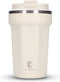 Castagnola Thermosbeker - Koffiebeker To Go - Dubbelwandig - 380 ML - RVS - Offwhite - Octagon