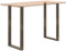 vidaXL - Salontafelpoten - 2 - st - U-vormig - 60x(110-111) - cm - staal - naturel