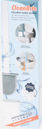 CleanRite - Flexibele toiletborstel - Druppelvrij en bacteriebestendig - Wit