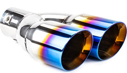 Universeel RVS uitlaat sierstuk - MT 022BLC - Aansluit diameter 32mm tot 52mm - Lengte 240mm